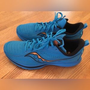 Saucony Kinvara 13 Ocean Blue w/Gold Mens Running Shoes Size 10.5